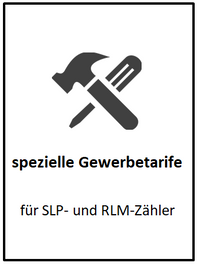 spezielle Gewerbetarife für SLP-Zähler und RLM-Zähler